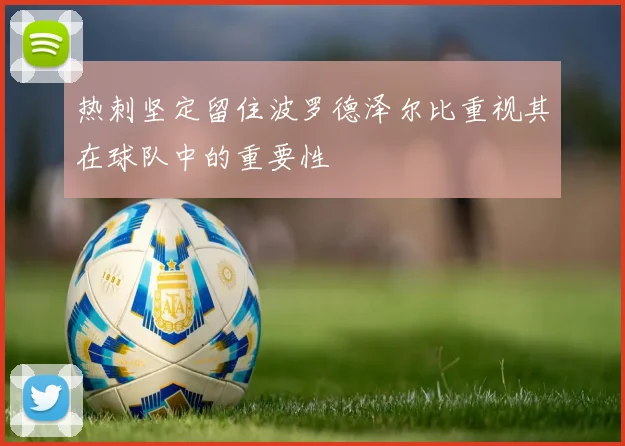 热刺坚定留住波罗德泽尔比重视其在球队中的重要性